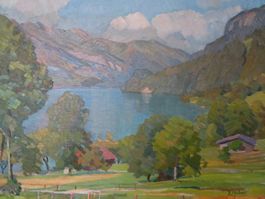 Ernest Hubert-Ernst Huber Bei Bönigen Brienzersee Oel a.LW