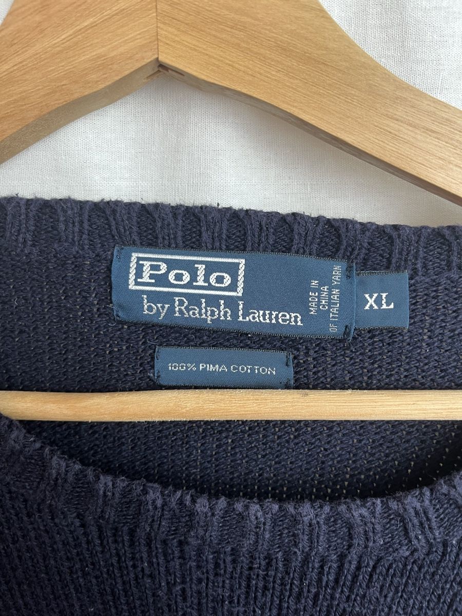 Ralph Lauren Pullover & Sweatshirts: Pull Ralph Lauren bleu marine vintage  – Neu (gemäss Beschreibung) aus Les Avanchets von lunedeneige.shop 2