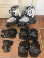Pattini in linea Oxelo taglia 38 + protezioni