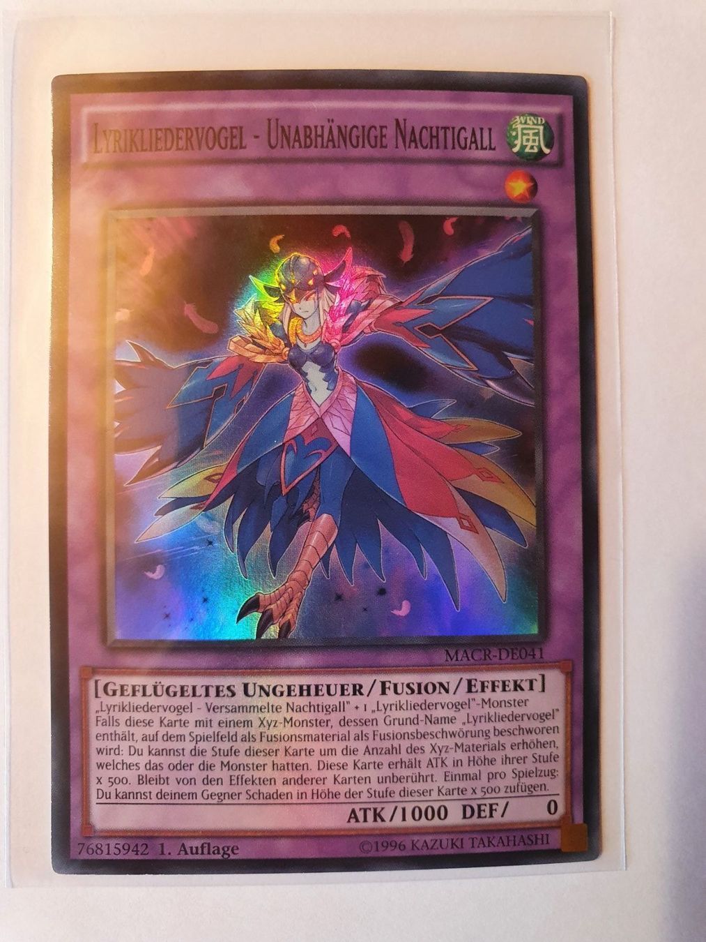 Yugioh Sammelbilder & Trading cards: Lyrikliedervogel unabhängige Nachtigall – Gebraucht aus Oberdorf BL von BaldenEagle