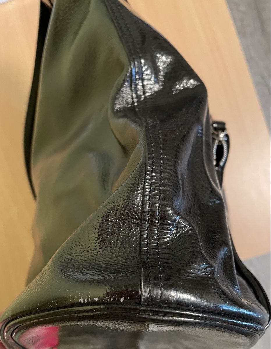 Longchamp Borse da donna: Sac Longchamp cuir verni noir – Usato da Vernayaz venduto da Veron1 6