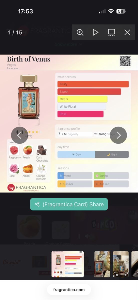 Argos Profumi & Eau de Toilette: Argos Birth of Venus , 2 ml – Usato da Sursee venduto da nst_czk2 2