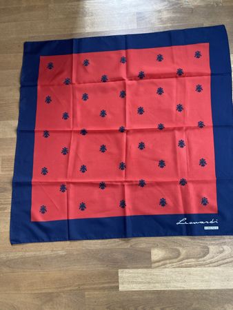 Leonardi Firenze Foulard, Vintage Rot/Blau, Top Zustand!