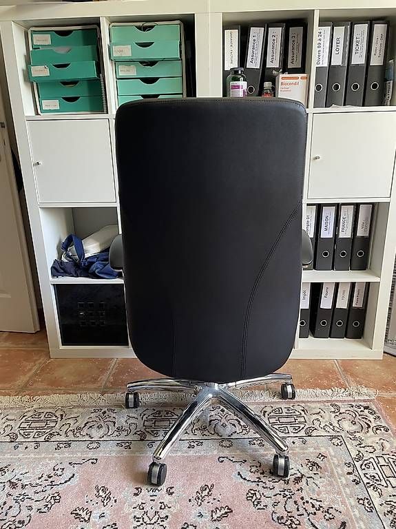 Stühle: Chaise de bureau 100% cuir véritable Pfister - Excellent. – Gebraucht aus Onex von jef_8d6k 1