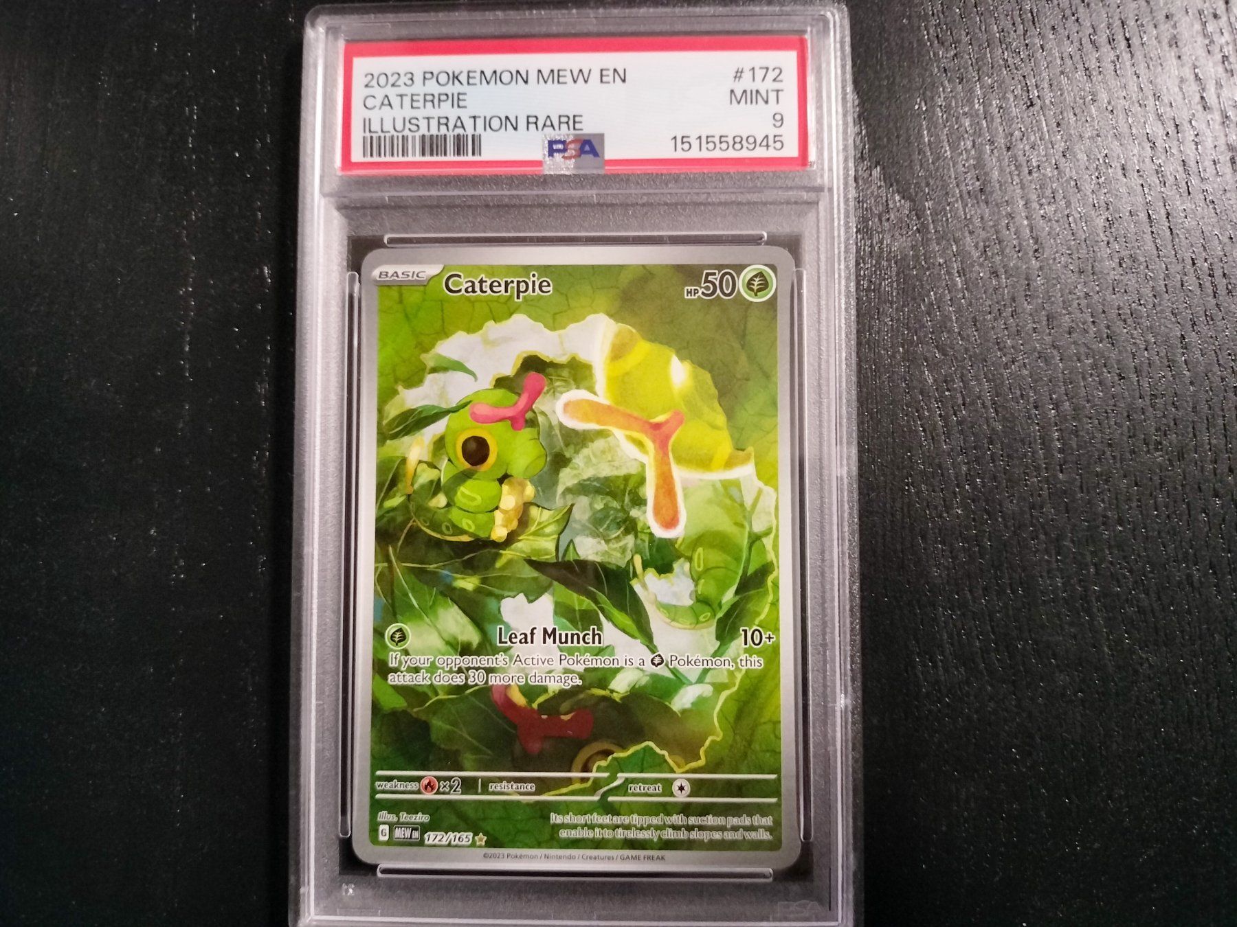 Pokémon Sammelbilder & Trading cards: Pokemon Caterpie 151 #172 ENG PSA 9 – Neu (gemäss Beschreibung) aus Wil SG von kaizzen