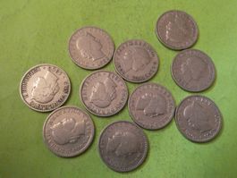 Schweiz ab 1883, Konvolut alte 20-Räppler