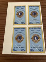 Rep. DU TSCHAD Lions 50 Jahre geschnitten Postfrisch **