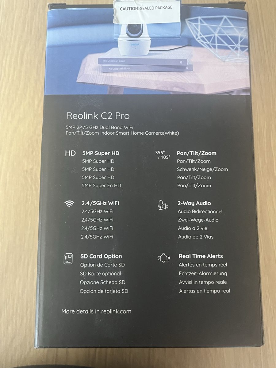 Webcam: Reolink C2 Pro Indoor Smart Home Camera White – Nuovo (secondo la descrizione) da Boniswil venduto da escorpio 3