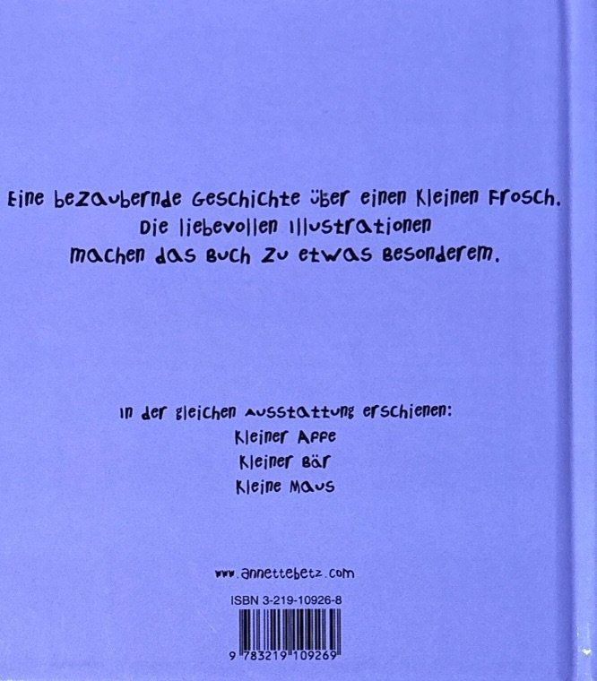 Libri: Kleiner Frosch – Nuovo (secondo la descrizione) da Sarnen venduto da Livres 1