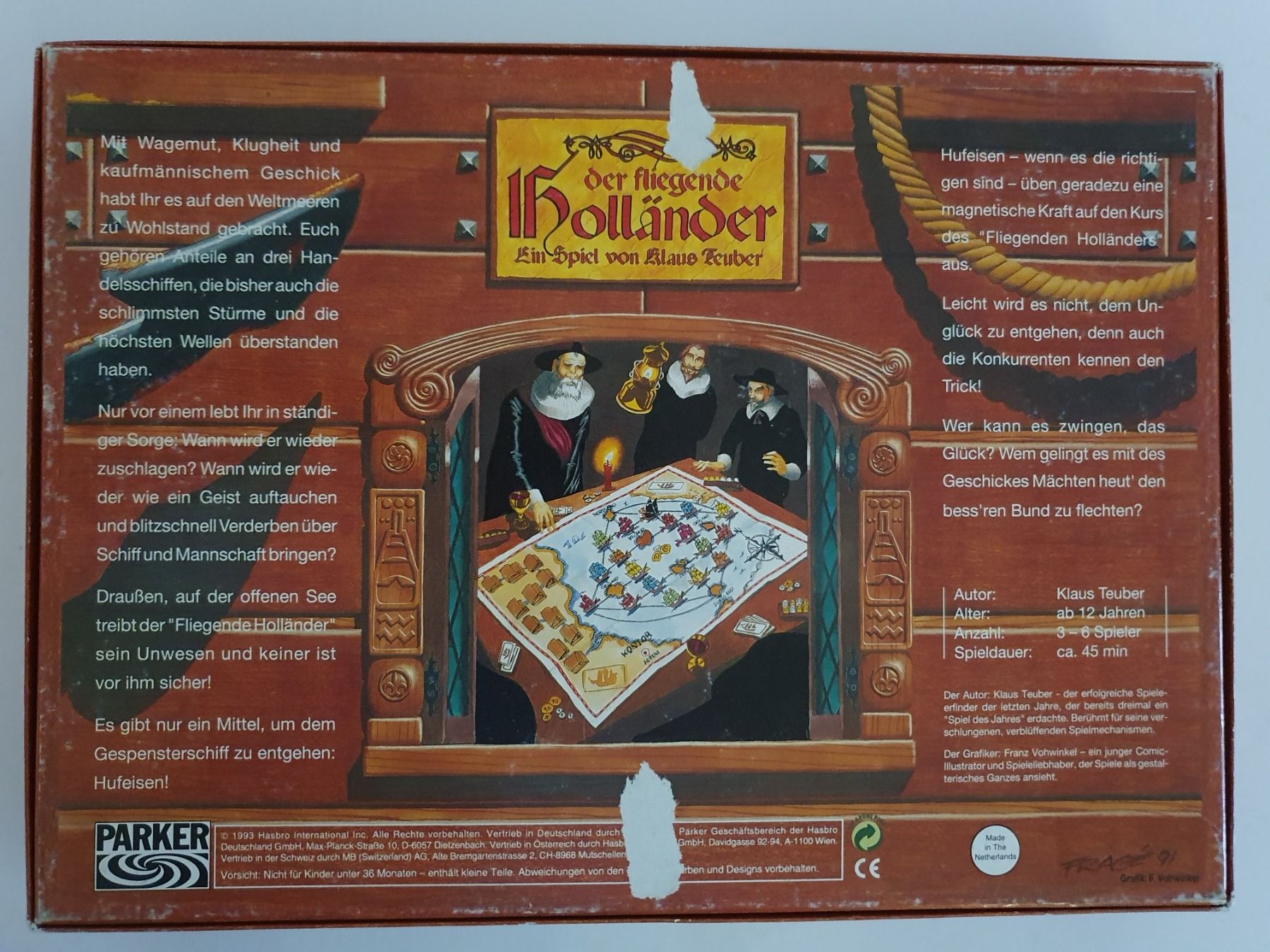 Parker Giochi: Der fliegende Holländer / Brettspiel von Parker – Usato da Oberdorf BL venduto da BaldenEagle 2