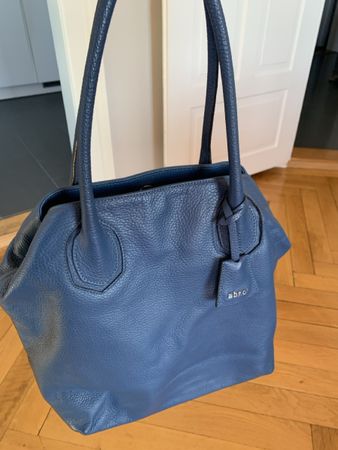 Ledertasche blau Abro