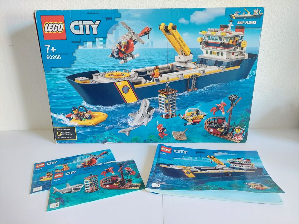LEGO City 60266 Meeresforschungsschiff Schiff 100% komplett! | Kaufen ...