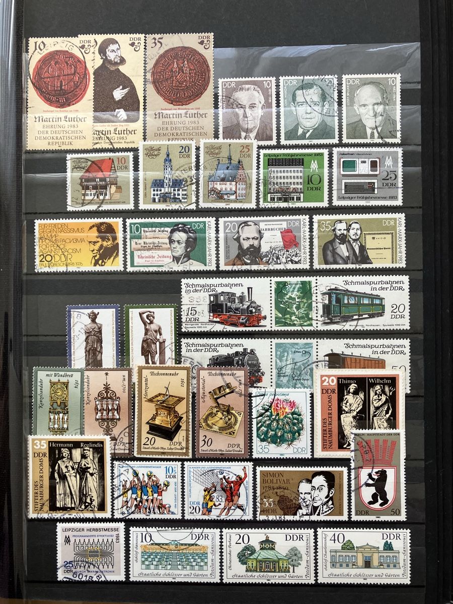 Alle Briefmarken: Deutschland DDR gest./postfr. 6s 1980-83 – Gebraucht aus Cham von Diablo1232 5