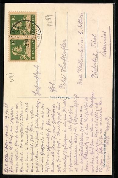Cartoline postali: Andermatt, Totalansicht mit Gebirgspanor – Usato da Berlin venduto da bartko-reher 1