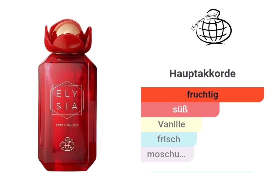 Profumi & Eau de Toilette: ELYSIA Apple Rouge 100ml – Nuovo e nell'imballaggio originale da Winterthur venduto da Je. 2