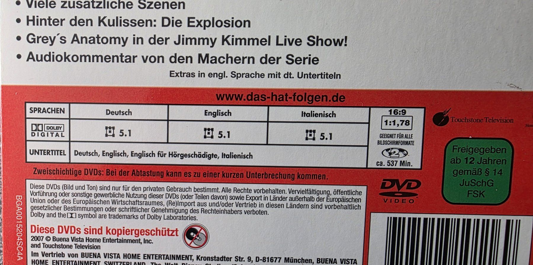 Tutti i DVDs: DVD Grey's Anatomy - Staffel 2 Teil 2 – Usato da Oetwil am See venduto da fineli2 1