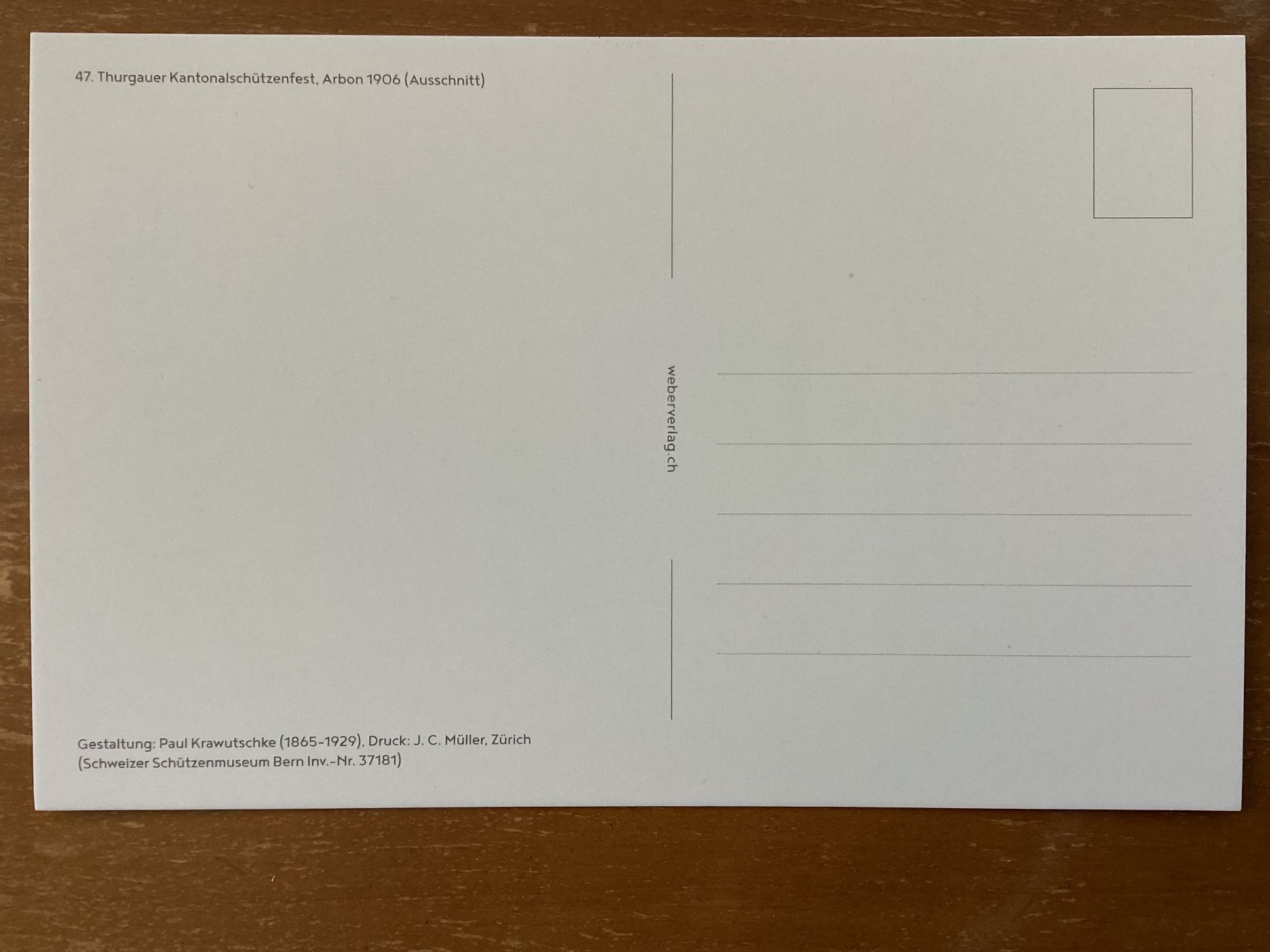 Cartoline postali: AK Thurgauer Kantonal-Schützenfest Arbon 1906 – Nuovo (secondo la descrizione) da Zürich venduto da Tolima194 1