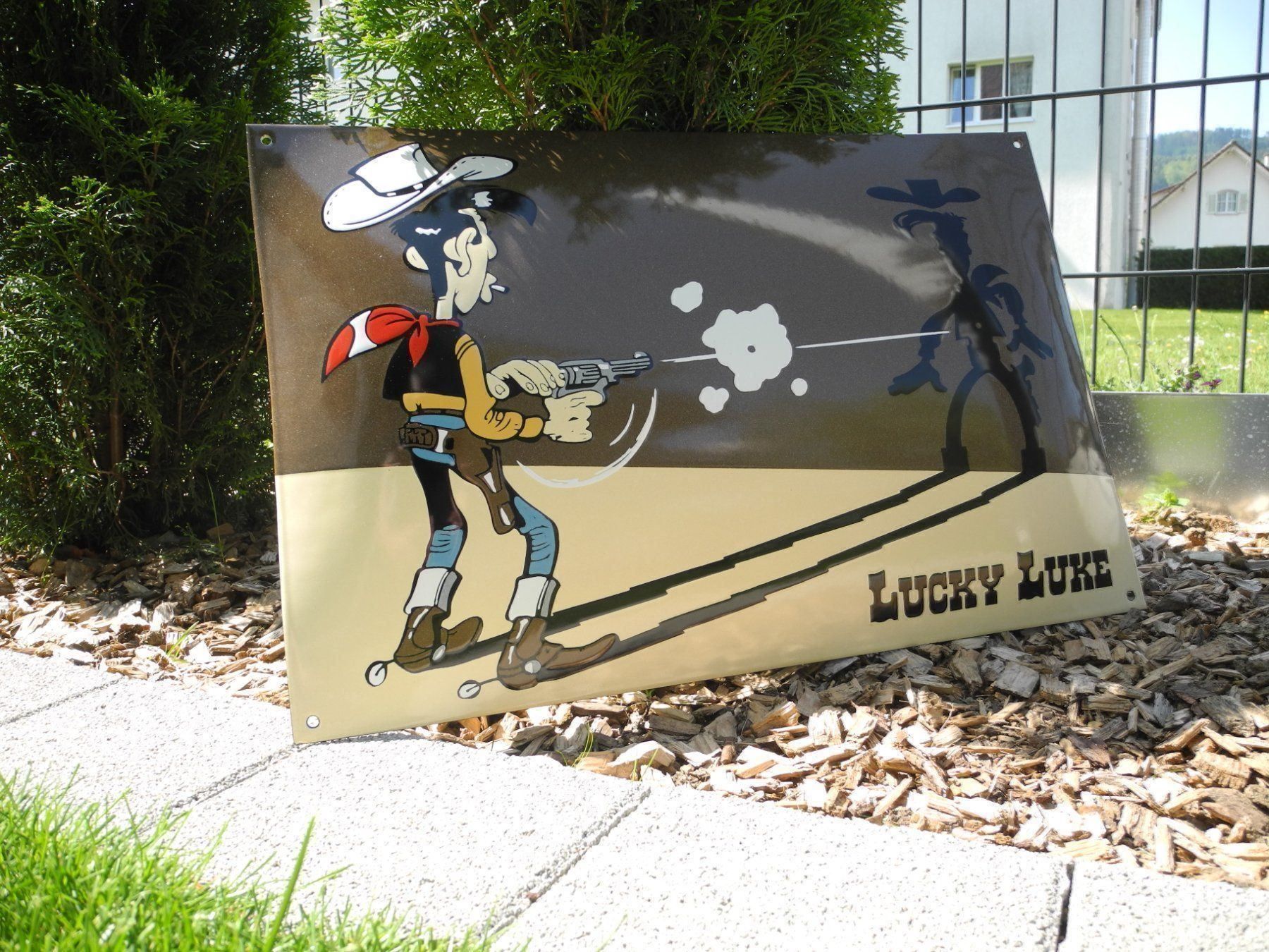 Insegne: LUCKY LUKE  EMAILLESCHILD – Nuovo (secondo la descrizione) da Reinach AG venduto da Huckleberrysix 6