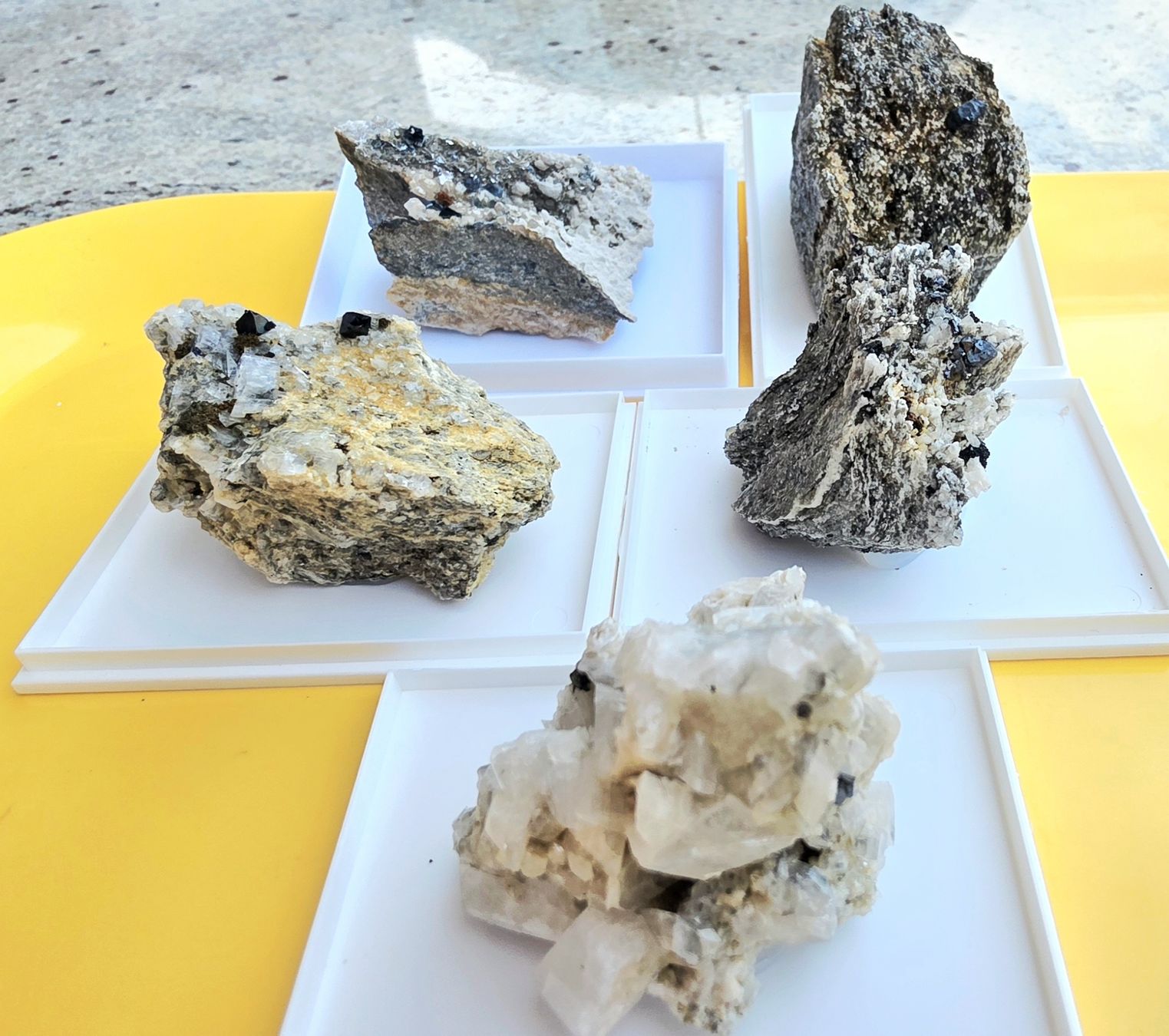 Minerali & Pietre curative: Mineralien Set 5 teilig mit Ilmenit, Magnetit, Rutil, Adular – Usato da Glis venduto da nbu_65ys 2