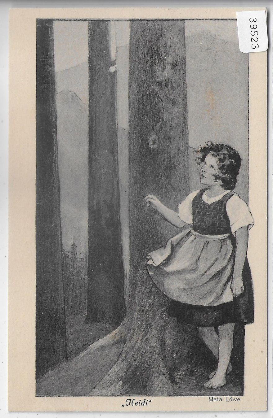 Cartoline postali: Meta Löwe - Heidi – Usato da Ettingen venduto da Kartenplanet