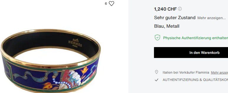 Hermès Bracciali & Braccialetti: Hermès Armband / bracelet – Difettoso da Collonges venduto da Auganien 6