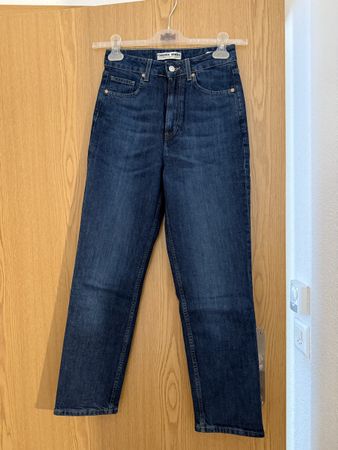 Jeans High Waist Straight Gr. 34 – Dunkelblau C&A