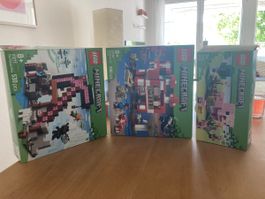 Opened Lego Minecraft set 95% complete