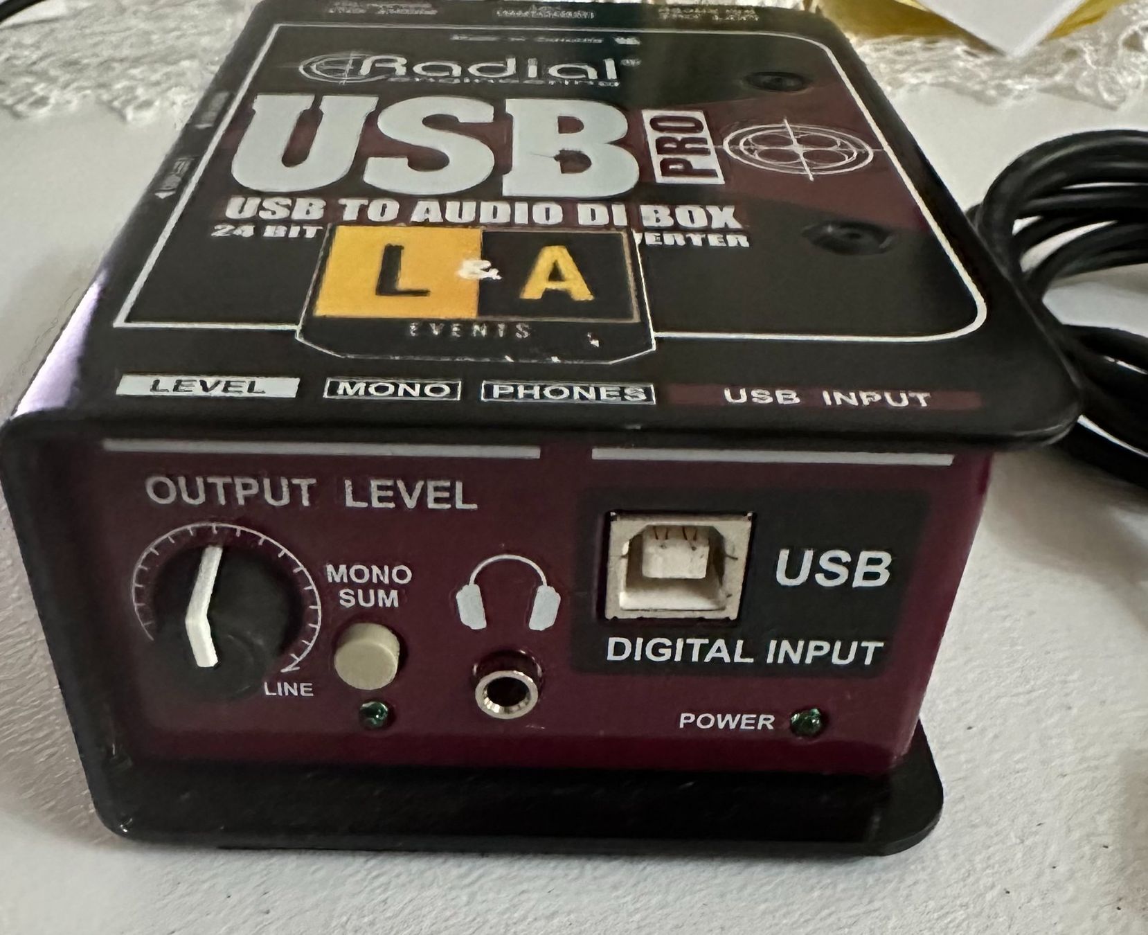 Attrezzatura per studi di registrazione: Radial USB-Pro Activ DI-Box – Usato da Riehen venduto da ledaanton 2