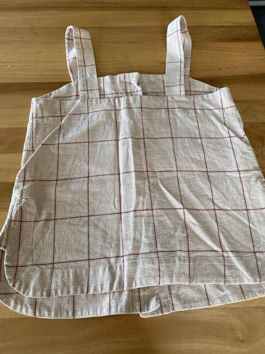 Mango Top: Mango Camisole Top, Gr. S, beige / rot kariert – Usato da Hittnau venduto da Birdie68 2