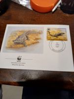 WWF - Enveloppe 1er jour Alligator Congo 1987 rare!