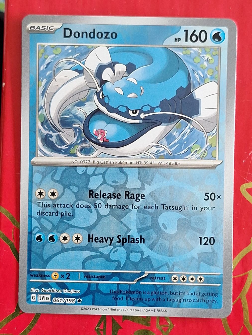 Pokémon Carte collezionabili: Dondozo - Pokemon Reverse Holo Scarlet Violet Base – Usato da Altstätten SG venduto da GGsGameshop