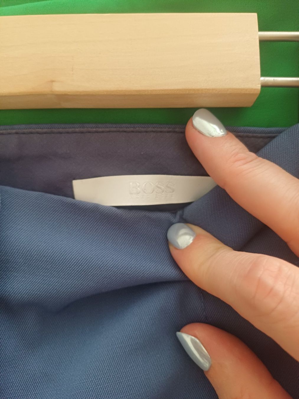 Hugo Boss Pantaloni: Hugo Boss Hose Gr. S in grau-blau – Usato da Zürich venduto da nat1234567890 2
