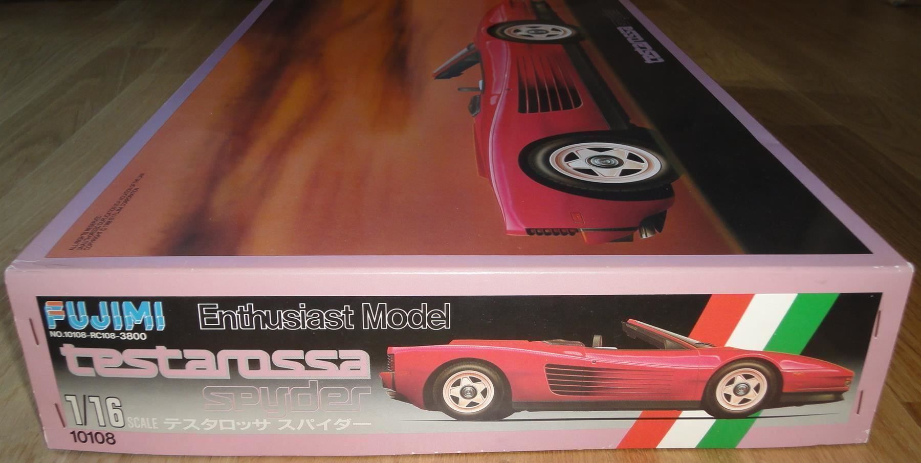 FUJIMI ENTHUSIAST MODEL KOENIG FERRARI TESTAROSSA 1:16 (Neu (gemäss