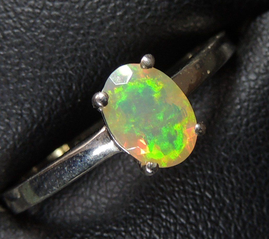 Anelli: Farbintensiver äthiopischer Opal Silber 925 Fingerring – Nuovo (secondo la descrizione) da Waldenburg venduto da schaller707 3