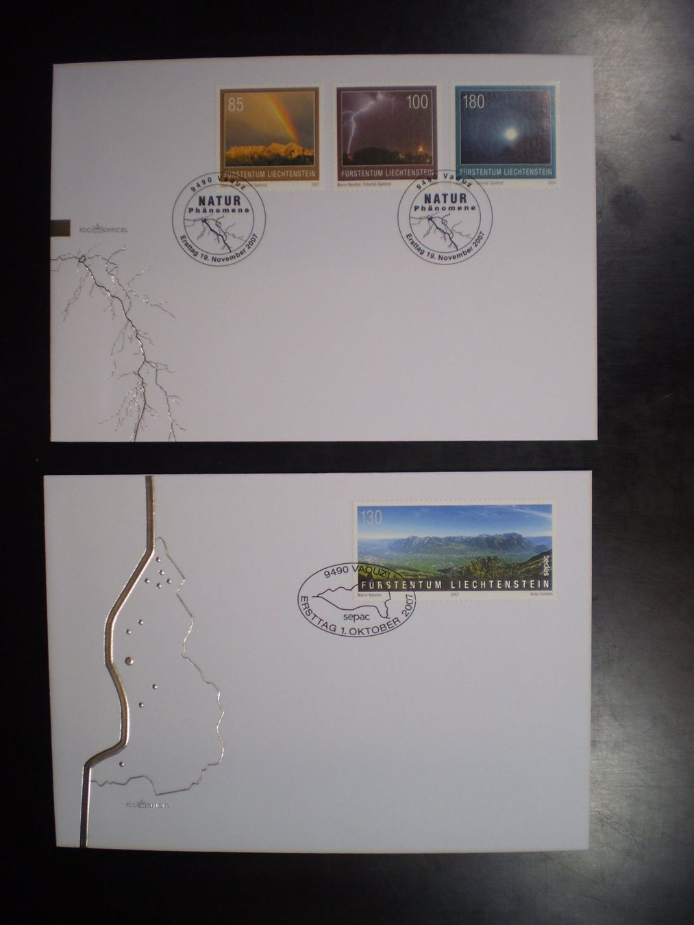 Tutti i francobolli: Briefmarken /  FDC Liechtenstein – Usato da Lenzburg venduto da strebeck 8