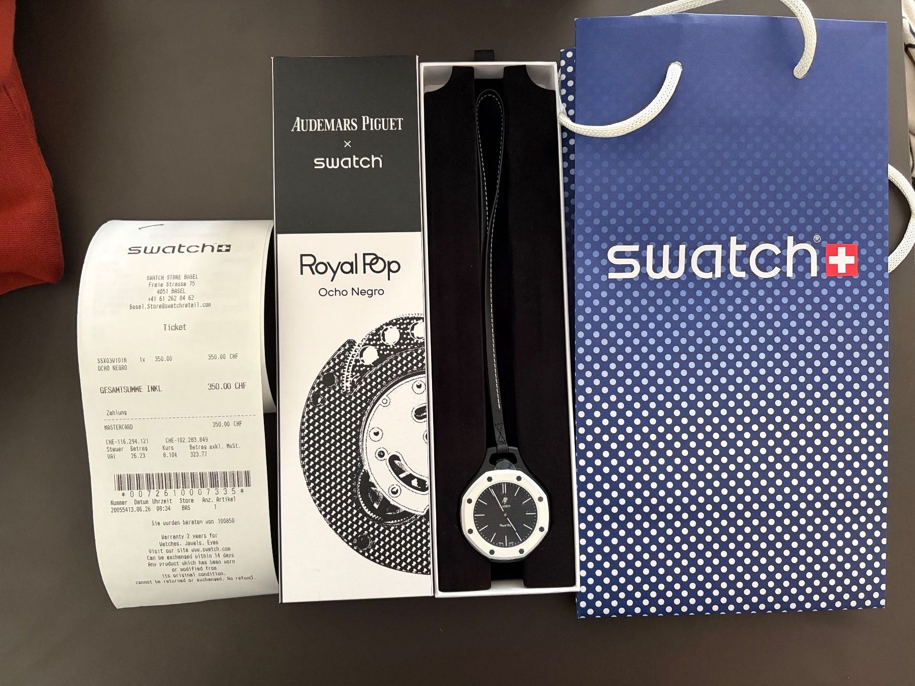 Swatch Orologi: Royal Pop - Ocho Negro - Neu – Nuovo e nell'imballaggio originale da Basel venduto da Andybatt_ 4