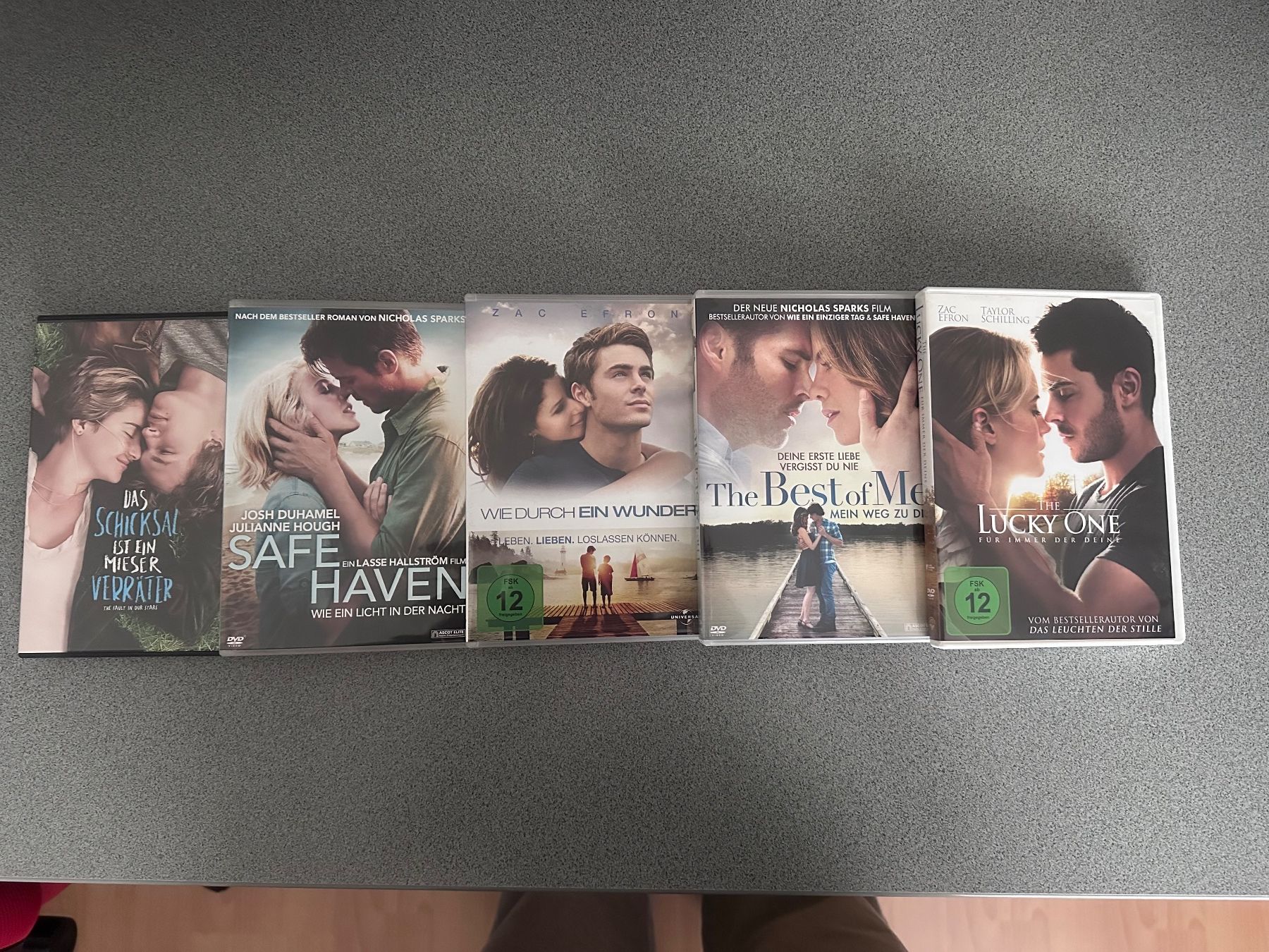 Tutti i DVDs: 5 Nicholas Sparks Filme DVD Set – Usato da Stans venduto da mel_m8xv