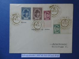 Tschechoslowakei 1935 Nr. 332-335 auf schönem Brief