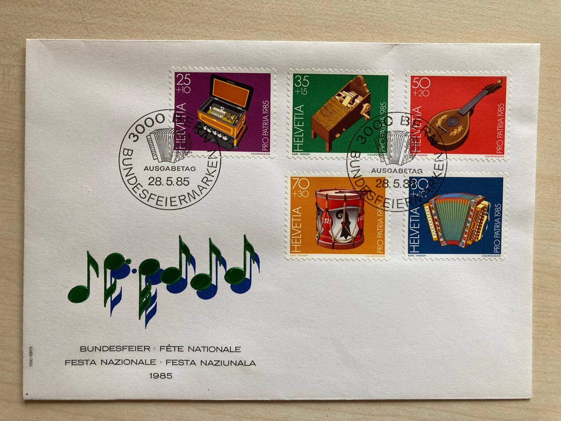 Tutti i francobolli: FDC Pro Patria 1985 – Nuovo (secondo la descrizione) da Niederurnen venduto da Alpineyeti