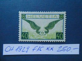 CH 1929 F15 postfrisch **