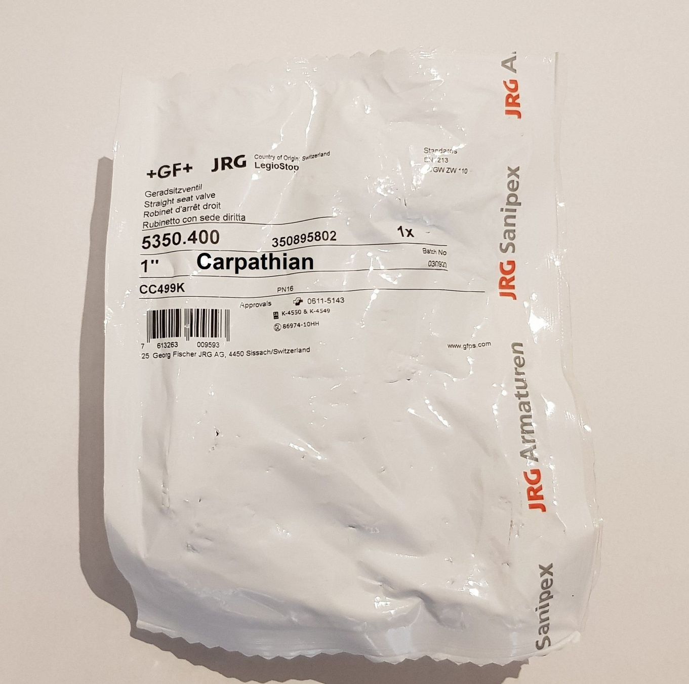 Rubinetteria: JRG Geradsitzventil 1" *TOP ANGEBOT* – Nuovo e nell'imballaggio originale da Unterlunkhofen venduto da Carpathian 2