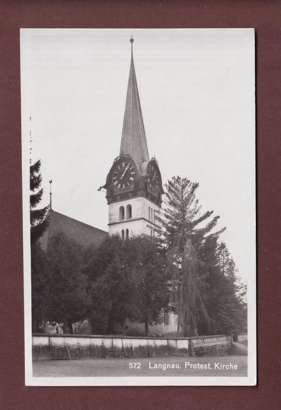 Cartes postales: LANGNAU - Kirche – D'occasion à Pully par nicecards-shop
