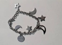 Bracciale in acciaio ciondoli