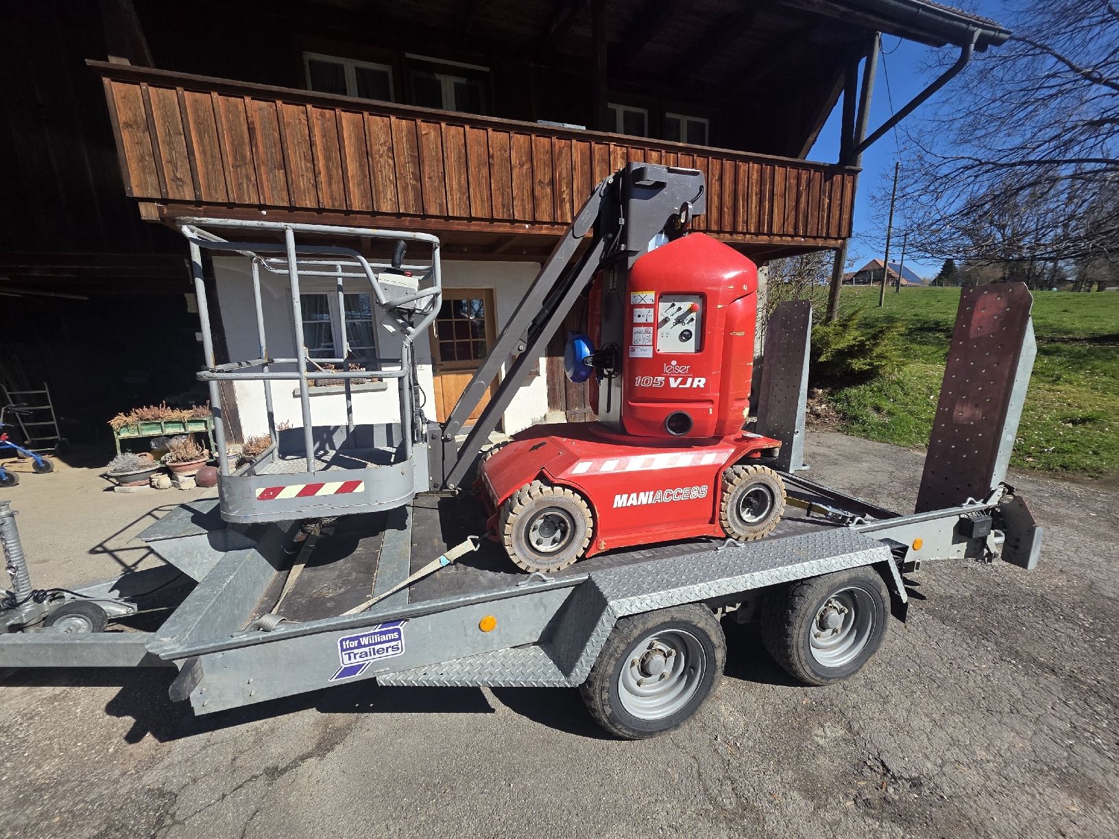 Manitou Hebebühne & Wagenheber: Manitou Arbeitsbühne 105 VJR2, Top Zustand ab SUVA Prüfung – Gebraucht aus Murzelen von gutknecht81