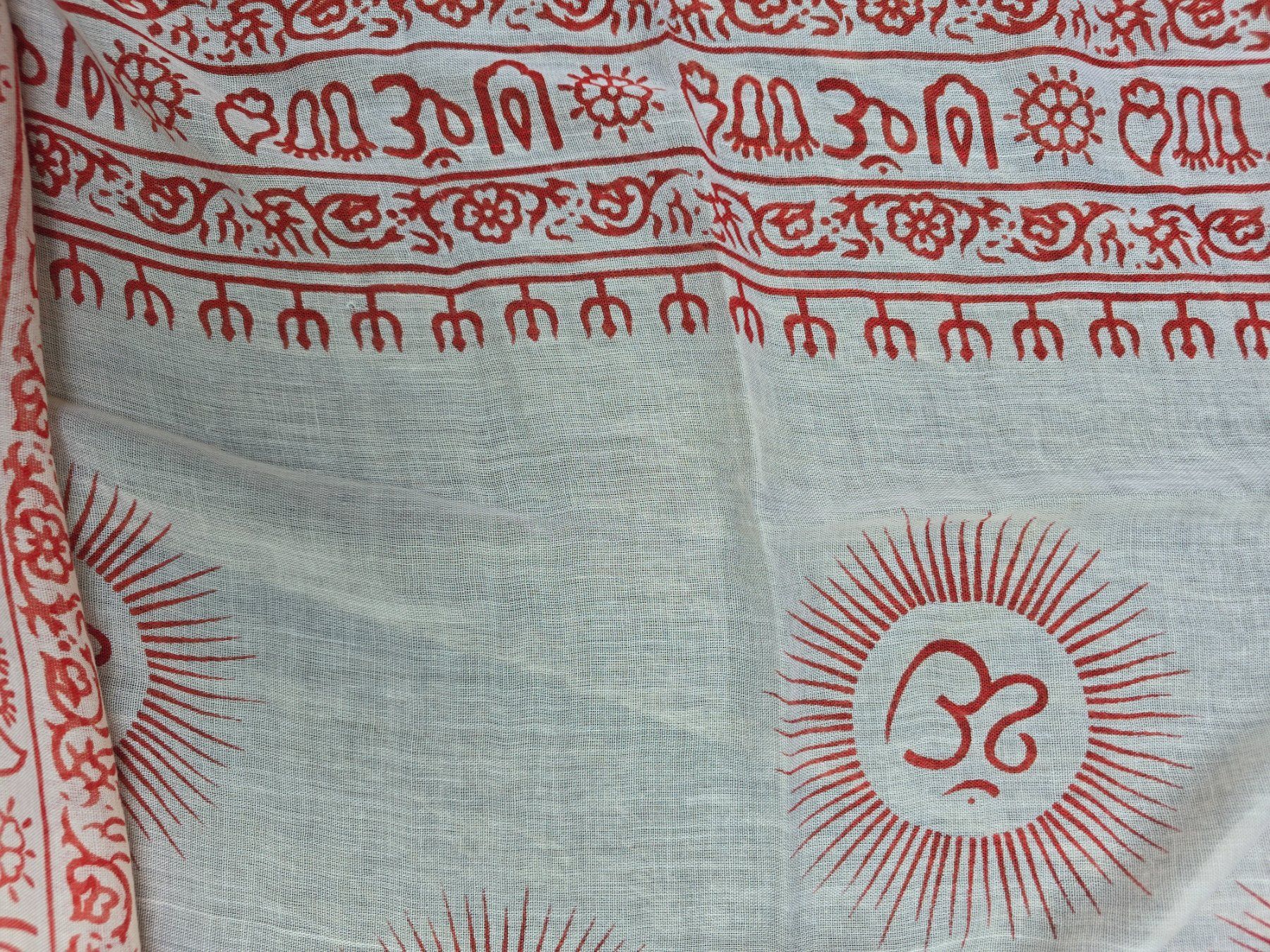 Foulard & Sciarpe: Kleidung: Tuch Yoga "OM" mit Fransen – Nuovo (secondo la descrizione) da Romanshorn venduto da Rachacha 4