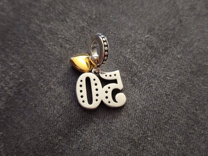 Ciondoli: Silber Charm Zahl 50 +Garantie – Nuovo (secondo la descrizione) da Rotkreuz venduto da Carbone_Bijou-Shop 2