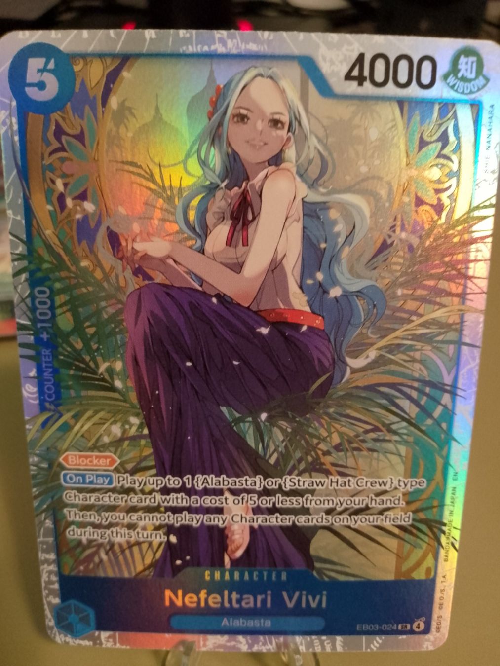 Bandai Cartes à collectionner: One Piece Nefeltari Vivi EB03-024 SR Englisch – Neuf (Voir description) à Jona par Stack