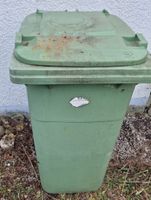 Mülltonne 240 L grün mit Deckel und Rollen – gebraucht