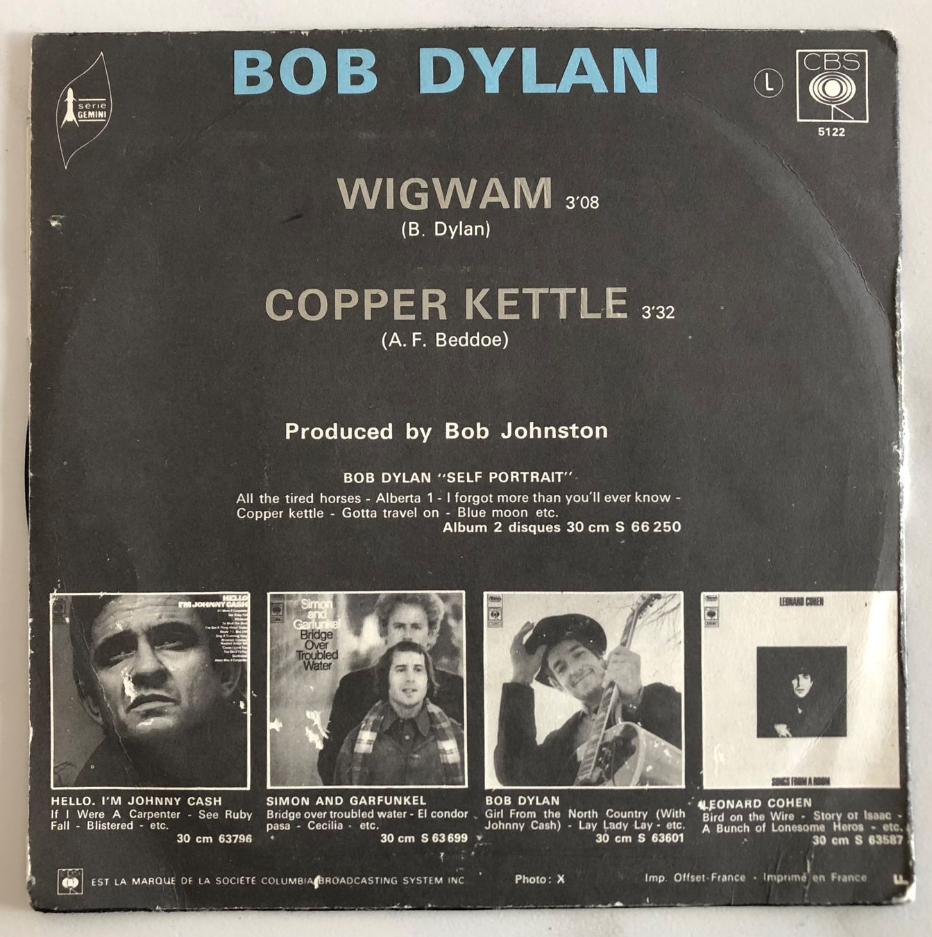 Dischi in vinile: BOB DYLAN - WIGWAN – Usato da Poliez-Pittet venduto da Newtown-Records 1