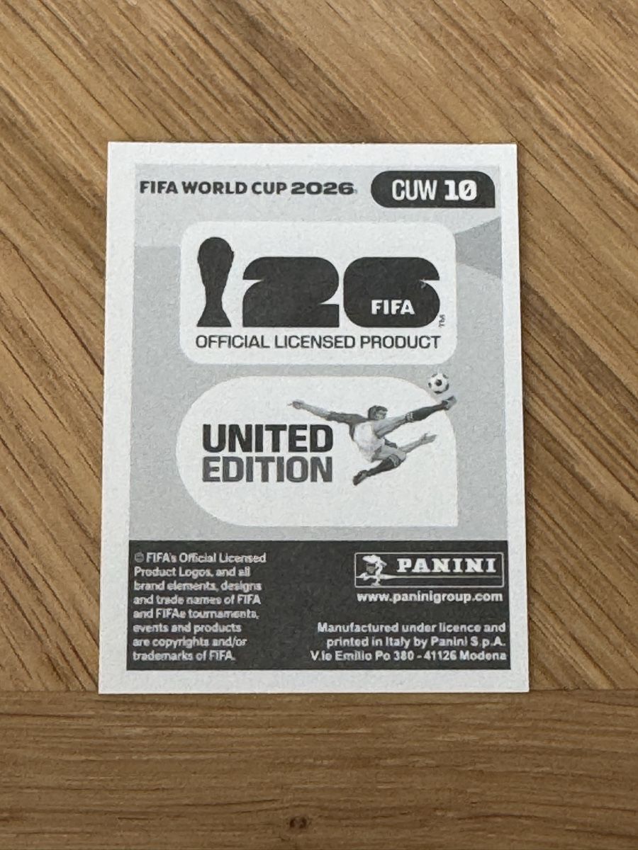 Panini Carte collezionabili: Panini 2026 CUW 10 – Nuovo (secondo la descrizione) da Grand-Lancy venduto da cyr_n5ky 1